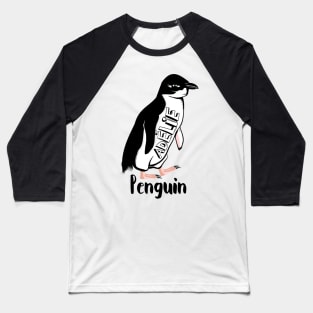 Adelie Penguin Baseball T-Shirt